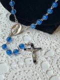 VINTAGE ROSARY - BLUE BEADS