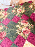 VINTAGE HANDMADE QUILT 43X53