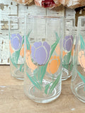 SET OF 4 VINTAGE LIBBEY TULIP TUMBLERS - 2 SETS AVAILABLE
