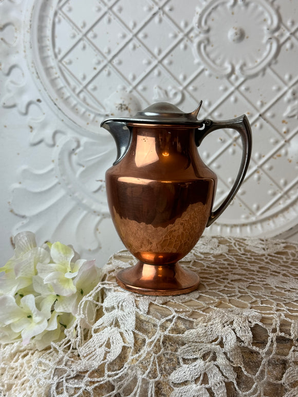 COPPER AND SILVER VINTAGE DISPENSER