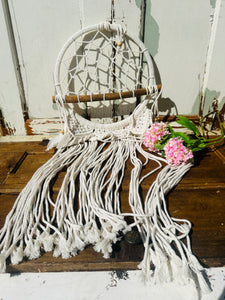 VINTAGE MACRAME DREAM CATCHER DECOR