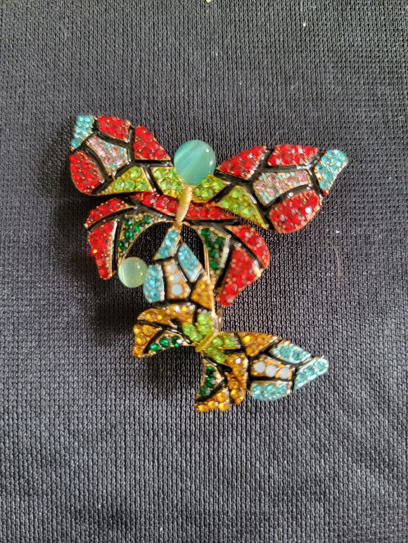 BUTTERFLIES SPARKLE BROOCH