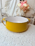 VINTAGE DANSK DESIGNS FRANCE YELLOW POT