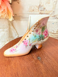 RARE PRUSSIA FLORAL PORCELAIN VICTORIAN SHOE - 2 AVAILABLE