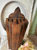 RARE ANTIQUE WOOD KNIFE BLOCK