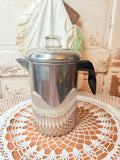 VINTAGE ALUMINUM COFFEE POT PERCOLATOR