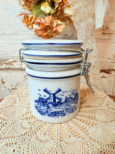 VINTAGE DELFT LARGE CANISTER