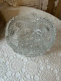 VINTAGE DETAILED LEADED CRYSTAL BOWL