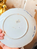 VINTAGE SUN BONNET BABIES BLUE TRIM PLATE