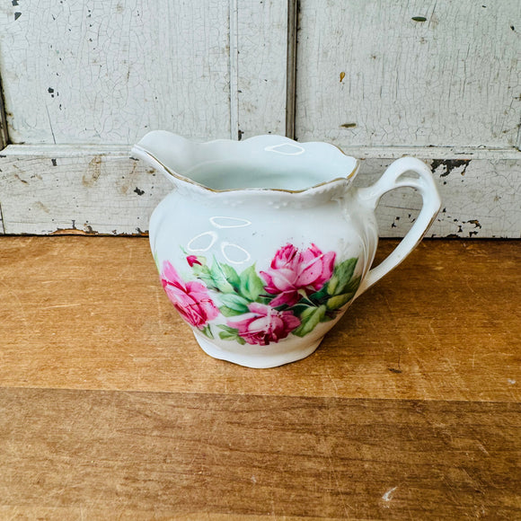 PINK FLORAL - VINTAGE CREAMER