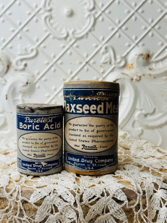 ANTIQUE UNITED DRUG COMPANY CONTAINERS