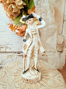 PORCELAIN JAPAN VICTORIAN MAN FIGURINE
