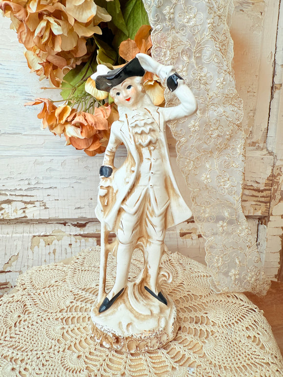 PORCELAIN JAPAN VICTORIAN MAN FIGURINE