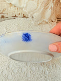 ANTIQUE RARE FLOW BLUE GERMANY LARGE CUP AND SAUCER