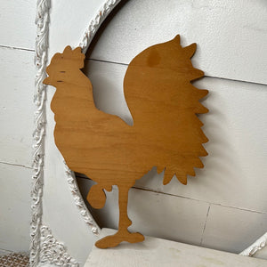 WOODEN ROOSTER CUTOUT