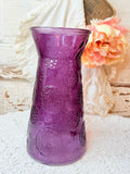 ANTIQUE FENTON TALL PURPLE VASE RARE