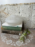 FROSTED GLASS FLORAL VINTAGE LIGHT FIXTURE