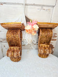 VINTAGE ORNATE GOLDEN CORBEL - 2 AVAILABLE
