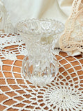 VINTAGE LEAD CRYSTAL PRINCESS HOUSE MADE IN USA TOOTHPICK HOLDER - 2 AVAILABLE