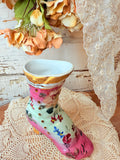 PINK PORCELAIN VICTORIAN BOOT