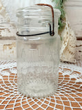 ATLAS RARE ANTIQUE GLASS NUMBERED JAR
