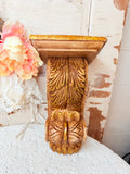 VINTAGE ORNATE GOLDEN CORBEL - 2 AVAILABLE
