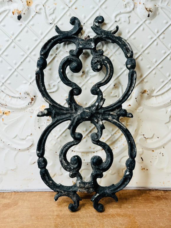 ANTIQUE VICTORIAN CAST IRON DECOR - 2 AVAILABLE