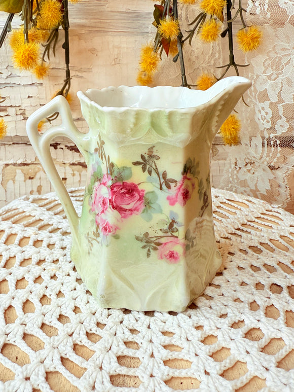 SHABBY CHIC VINTAGE ROSE CREAMER PITCHER