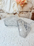 VINTAGE CRYSTAL AMAZING DISH AND LID