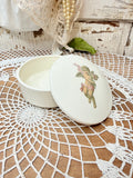 VINTAGE CHERUB JEWELRY DISH AND LID