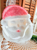 VINTAGE FUSED PLASTIC SANTA LIGHT COVER
