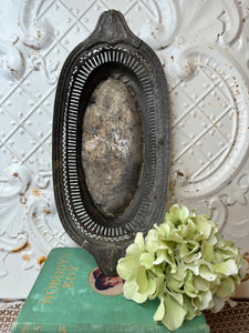 PERFECTLY PATINAD SOLID BRASS ANTIQUE OVAL TRAY