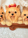 CUTE RESIN PUPPIES WALL DECOR