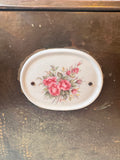 VINTAGE LARGE WOOD WITH BRASS FINISH STORAGE BOX