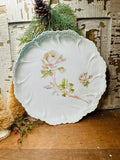 Amazing vintage floral, scalloped detailed plate