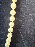 ANTIQUE LONG KNOTTED PEARL NECKLACE