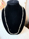 ROSE CLASP ANTIQUE AURORA BOREALIS CRYSTAL NECKLACE