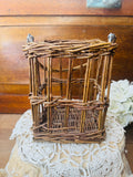 RUSTIC SQUARE WICKER BASKET