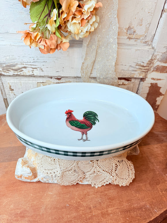 CORDON BLEU ROOSTER OVAL CASSEROLE