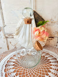 VINTAGE MID CENTURY GLASS DECANTER WITH ICE CHAMBER