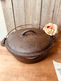 VINTAGE CAST IRON DUTCH OVEN RARE