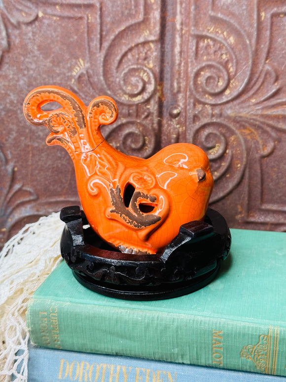 BIRD ORNATE STATUETTE ON STAND - 2 AVAILABLE