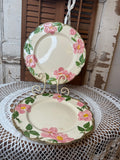FRANCISCAN DESERT ROSE 1940S USA HAND PAINTED - SET OF 2 DINNER PLATES - 4 AVAILABLE