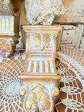VINTAGE PAIR OF GOLDEN CORBELS DECOR