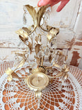 ORNATE CANDLE HOLDER HANGING GOLDEN DECOR VINTAGE