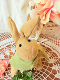 VINTAGE SPRING BUNNY STUFFED ANIMAL DECOR