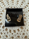 VINTAGE TOPAZ CLIP ON EARRINGS