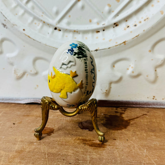 BABY CHICK VINTAGE EGG DECOR