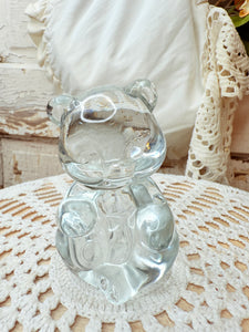 VINTAGE FENTON GLASS BEAR