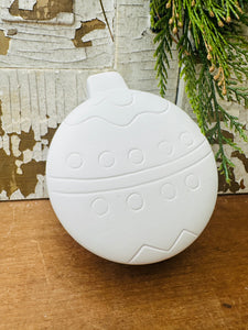 BISQUE ORNAMENT BOX - 4 AVAILABLE